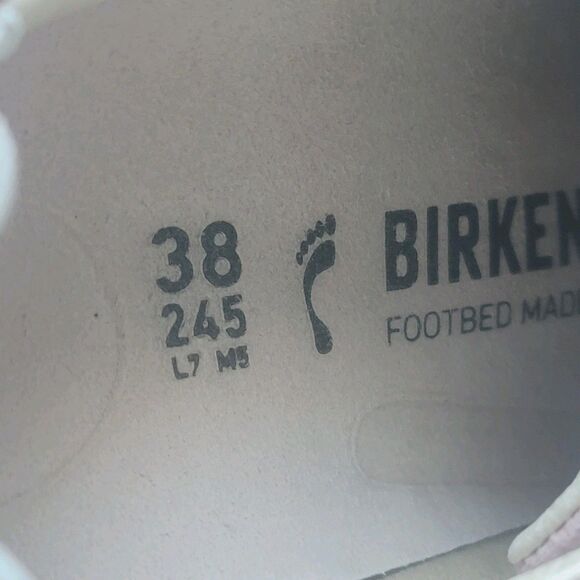 NWT Birkenstock Bend Low Pink Clay Suede Casual Sneakers Narrow Fit size 7 EU38 - Picture 11 of 16